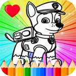 coloring paw pat game android application logo